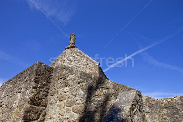 Aziz küçük kilise mavi seyahat kaya taş Stok fotoğraf © zittto