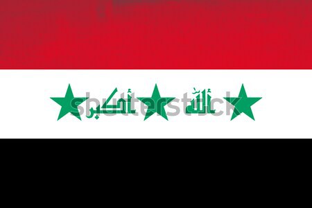 Stockfoto: Irak · gekleurd · vlag · illustratie · computer