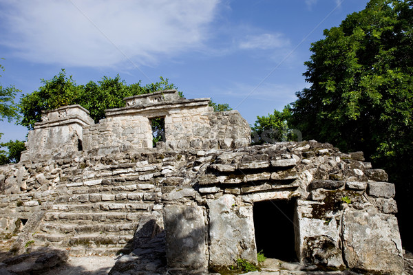 Stockfoto: Oude · stad · ruines · gebouw · muur · tropische