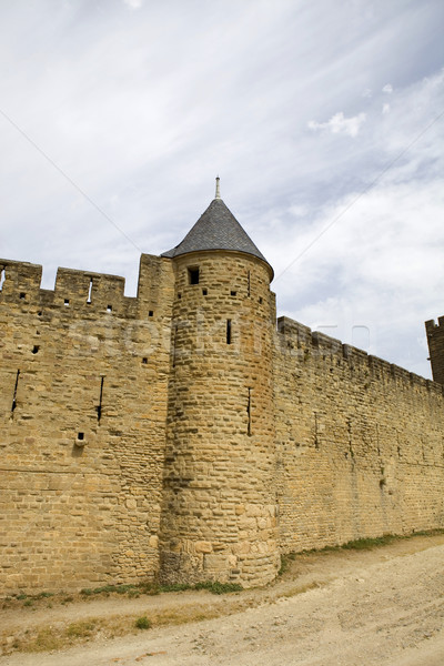 Antigua fortificación meridional Francia edificio seguridad Foto stock © zittto