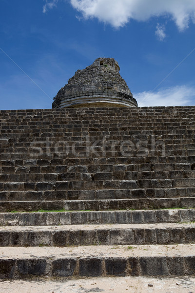 Chichen Itza starożytnych świątyni szczegół budynku podróży Zdjęcia stock © zittto