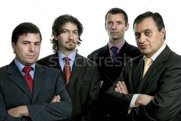 деловых людей четыре молодые портрет белый служба Сток-фото © zittto