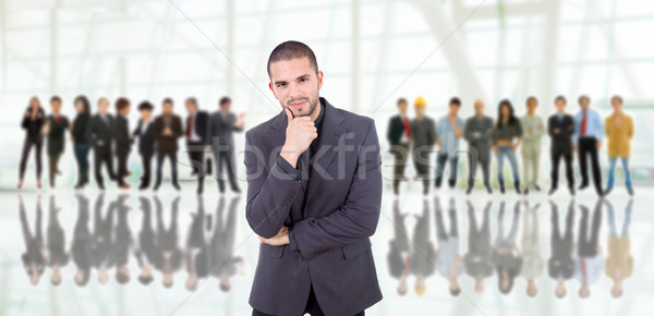 Groupe homme d'affaires groupe de gens femmes travaux équipe [[stock_photo]] © zittto