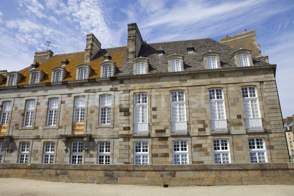 st malo houses Stock photo © zittto