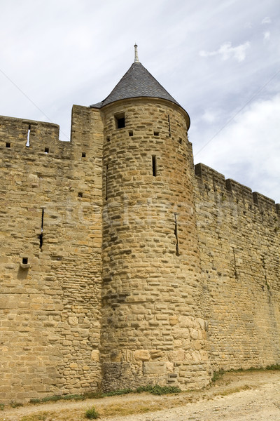 Foto d'archivio: Antica · fortificazione · meridionale · Francia · costruzione · sicurezza