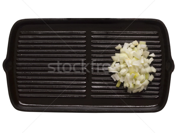 Posiekane cebule grill tle warzyw Zdjęcia stock © zkruger