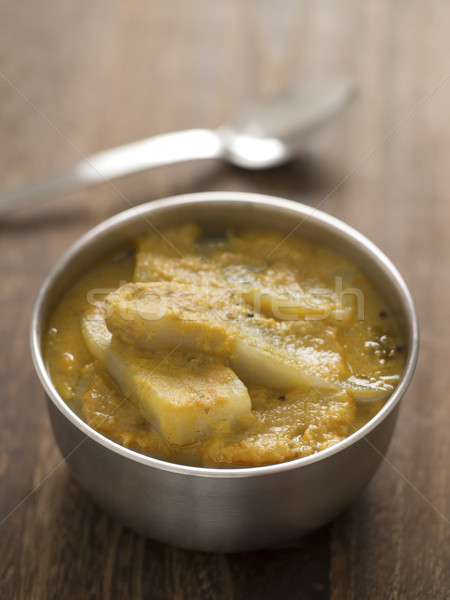 Bakłażan curry puchar kolor warzyw Zdjęcia stock © zkruger