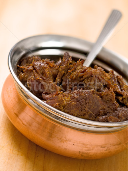 spicy beef rendang Stock photo © zkruger