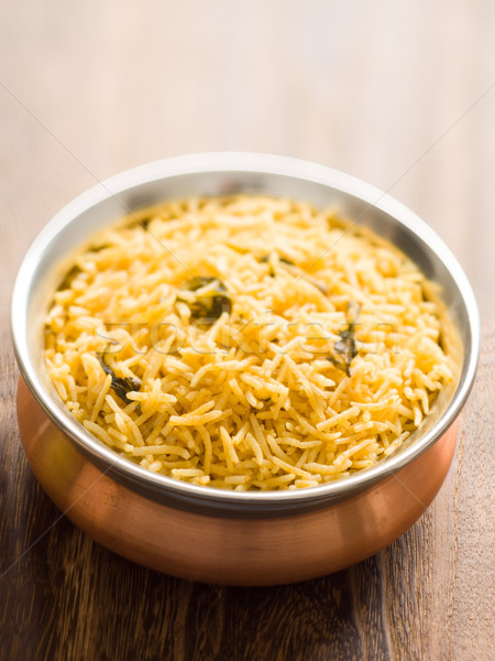  indian golden biryani rice Stock photo © zkruger