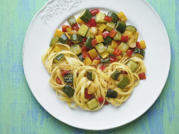 rustic  healthy italian pasta primavera Stock photo © zkruger