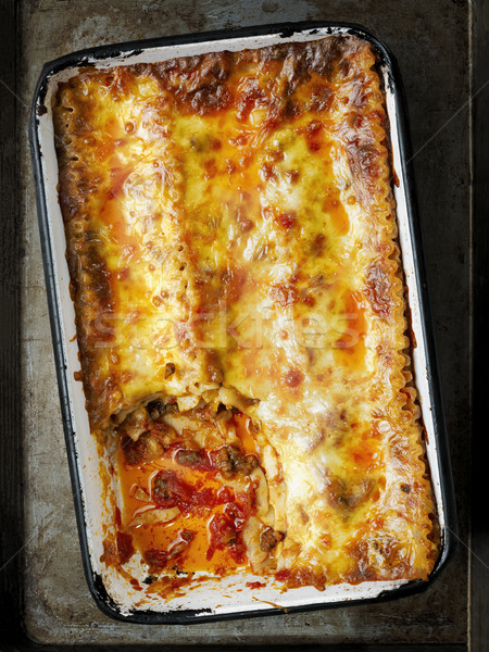 Rustico italiana lasagna alimentare formaggio Foto d'archivio © zkruger