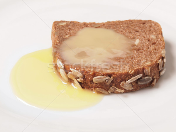 brown bread with sweet condensed milk Stock photo © zkruger