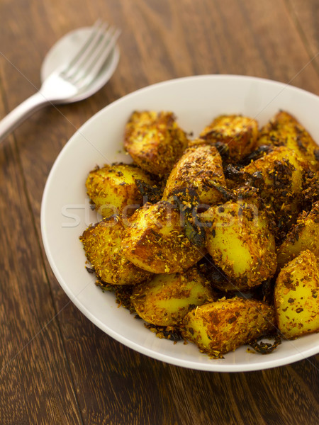 crusty baked potatoes Stock photo © zkruger