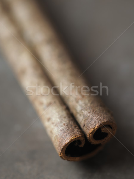 Rustykalny cynamonu kory żywności muzyka Zdjęcia stock © zkruger