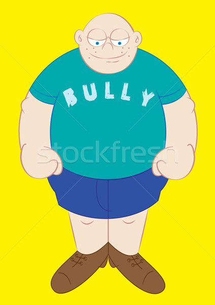 big and strong school bully Stock photo © zkruger
