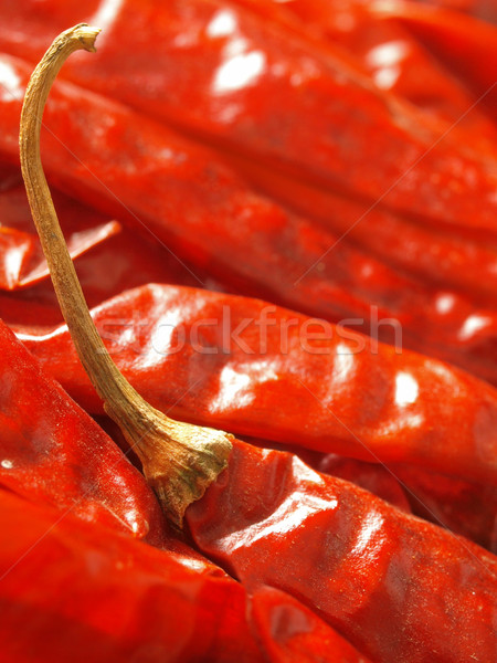 dried red chilies Stock photo © zkruger