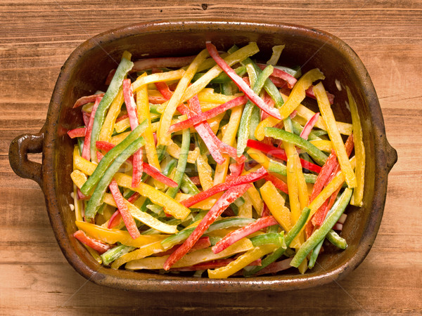 rustic capsicum salad Stock photo © zkruger