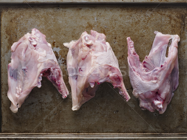 Rustikal Huhn Knochen Suppe Bestandteil Stock foto © zkruger