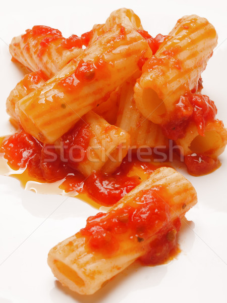 Pasta salsa de tomate rojo color nadie Foto stock © zkruger