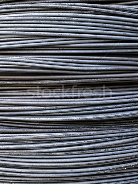 Staal kabel textuur achtergrond industrie Stockfoto © zkruger