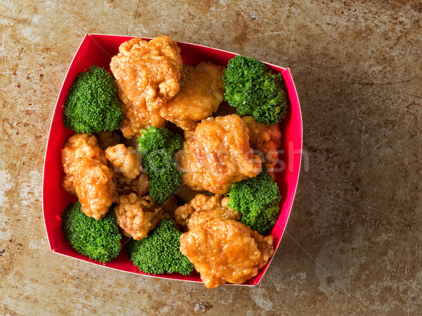 american chinese takeout general tso chicken Stock photo © zkruger
