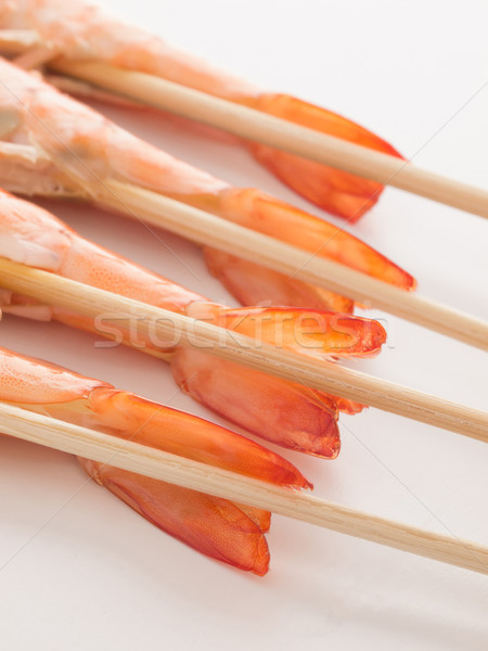 shrimp skewers Stock photo © zkruger