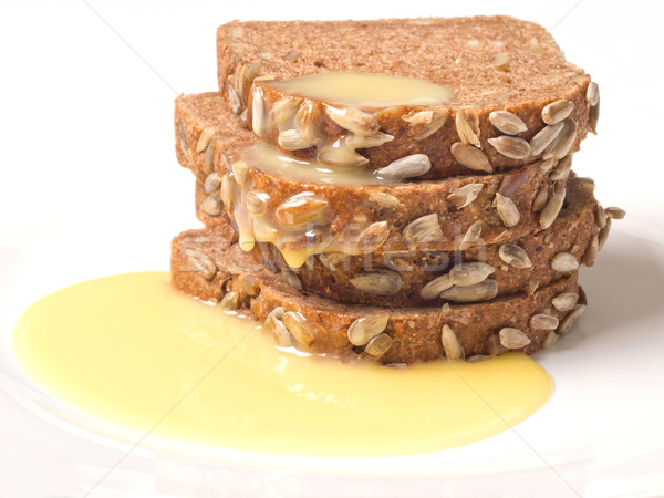 brown bread with sweet condensed milk Stock photo © zkruger