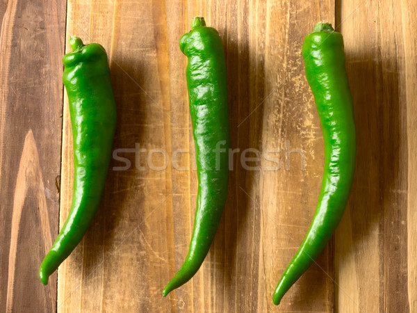 green chilies on table Stock photo © zkruger