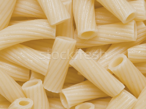 cooked maccheroni pasta tubes food texture background Stock photo © zkruger