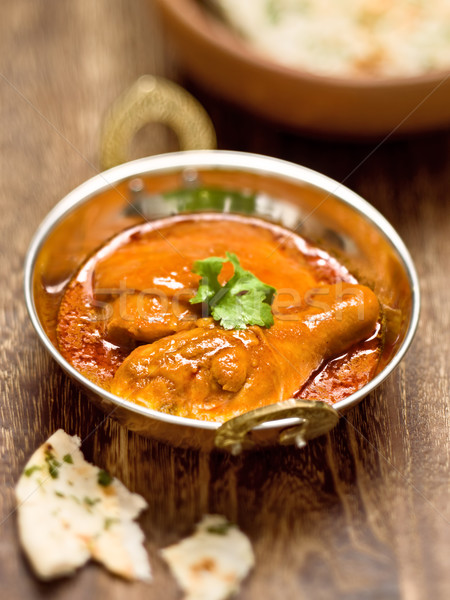 spicy indian chicken curry Stock photo © zkruger