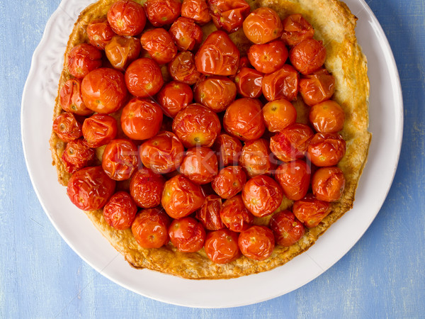 Stock photo: rustic cherry tomato tarte tatin