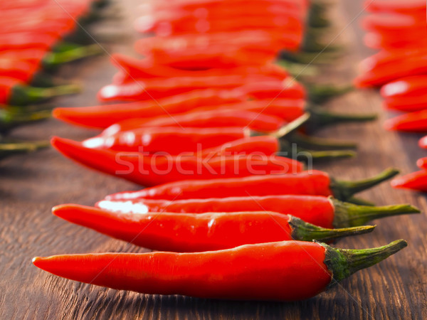 asian red chili padi Stock photo © zkruger