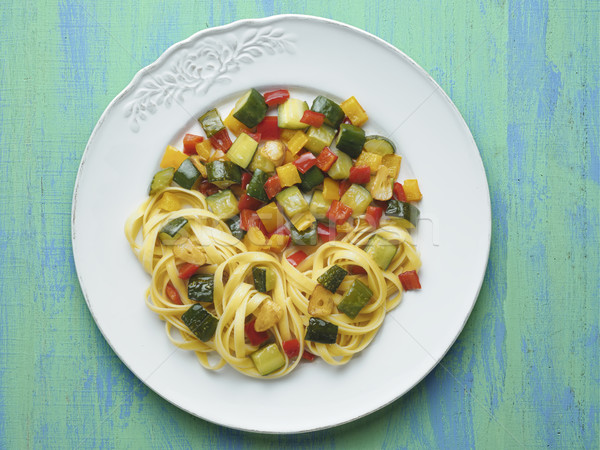 rustic  healthy italian pasta primavera Stock photo © zkruger