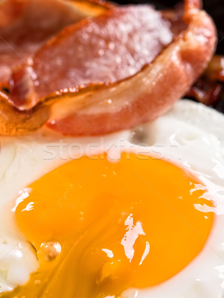 traditional american bacon and egg breakfast Stock photo © zkruger