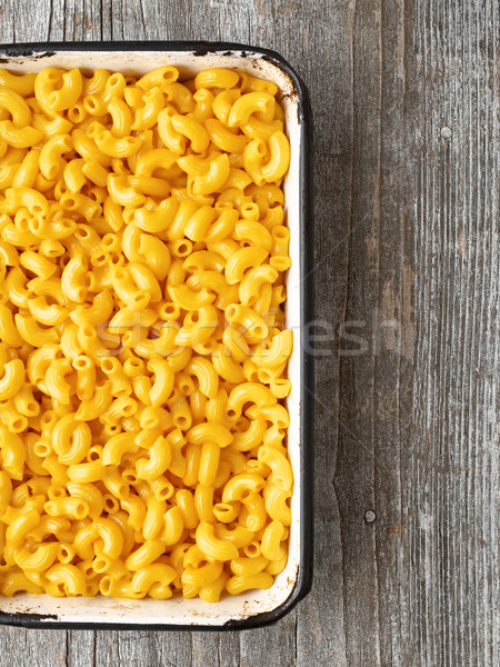 Mac版 チーズ 素朴な マカロニ パスタ ストックフォト © zkruger