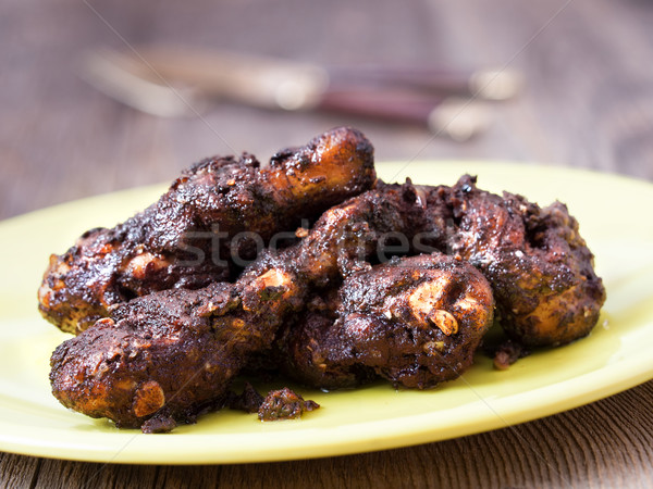 spicy jamaican jerk chicken Stock photo © zkruger