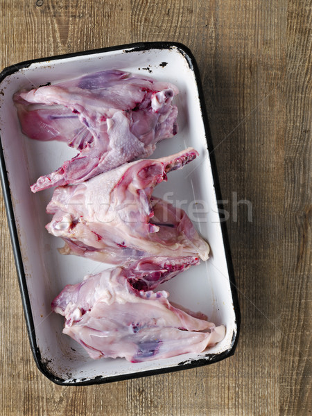 rustic chicken bone carcass soup ingredient Stock photo © zkruger