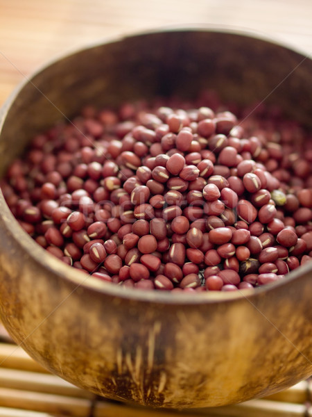 Stock photo: red mung beans