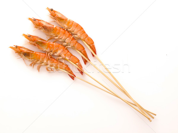 shrimp skewers Stock photo © zkruger