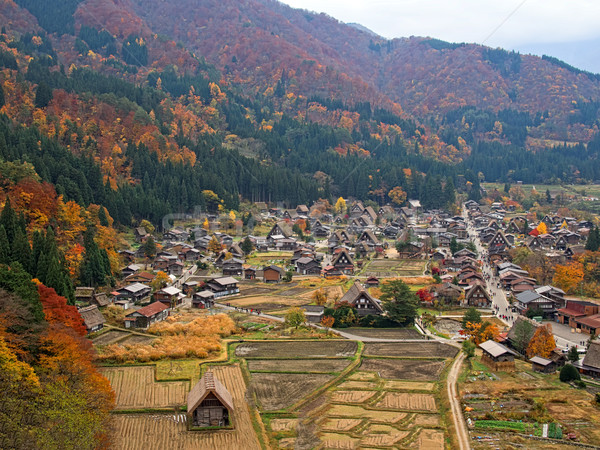 farmhouse at shirakawago Stock photo © zkruger