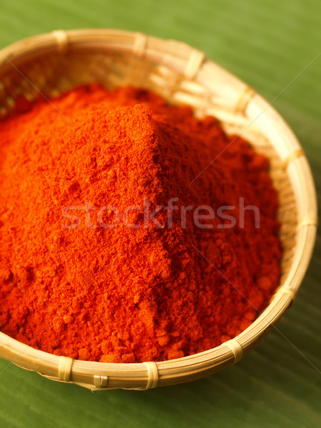 Rojo chile Asia cesta suelo Foto stock © zkruger