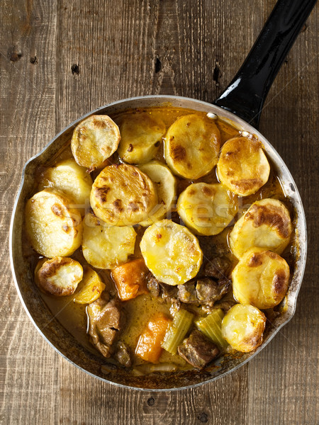 rustic english lancashire hotpot Stock photo © zkruger