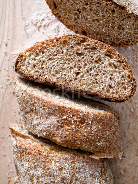 crispy crust wholemeal brown bread Stock photo © zkruger