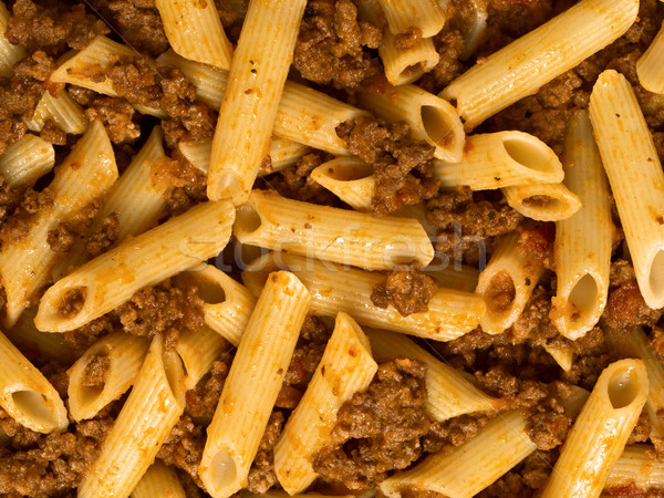 Pasta voedsel achtergrond Italiaans rundvlees Stockfoto © zkruger