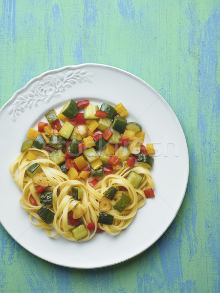 rustic  healthy italian pasta primavera Stock photo © zkruger