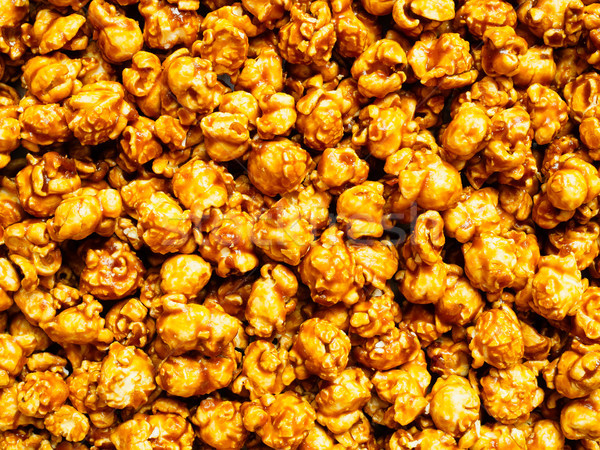 Karmel popcorn żywności Zdjęcia stock © zkruger