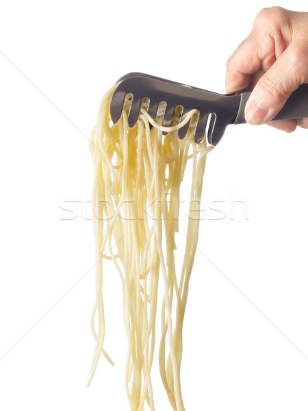 Spagetti tészta közelkép olasz közelkép Stock fotó © zkruger