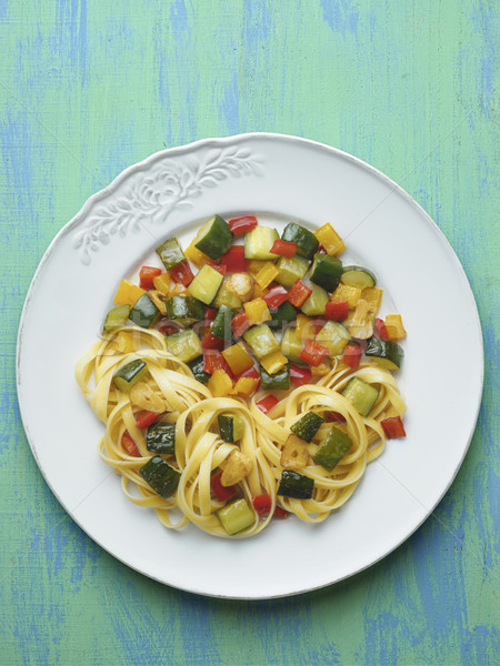 rustic  healthy italian pasta primavera Stock photo © zkruger