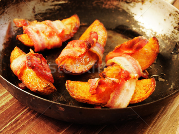 bacon wrapped potatoes Stock photo © zkruger