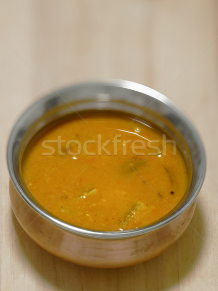 Indian striegeln Soße Schüssel Farbe Stock foto © zkruger